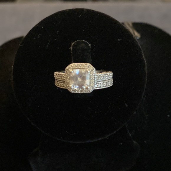 Sterling Silver Wedding Band Set - Picture 4 of 9